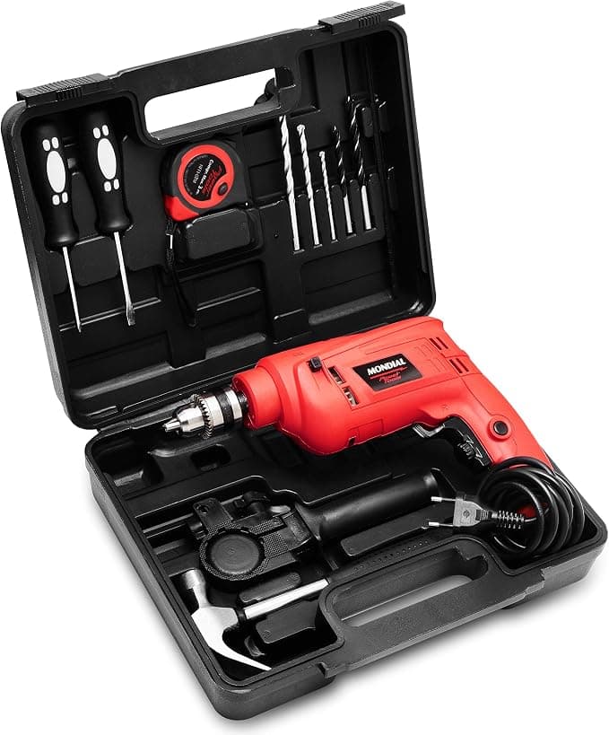 MONDIAL Furadeira de Impacto com Maleta, Vermelho, 650W, 220V - NFFI-07M