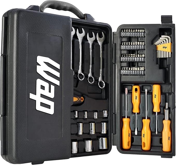 WAP Kit de Ferramentas Manuais WF M110 em Cromo Vanádio, com 110 Peças e