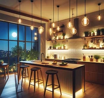 iluminação e decoração de casas