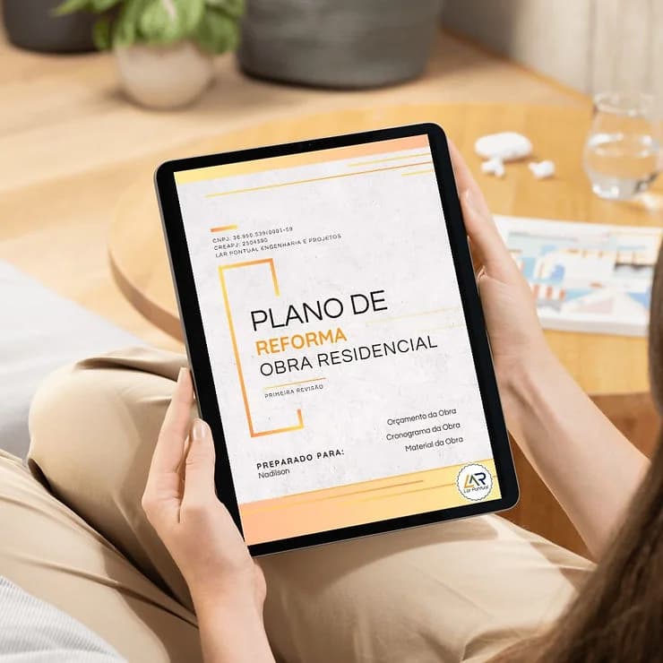 Plano de Reforma personalizado da empresa Lar Pontual Engenharia