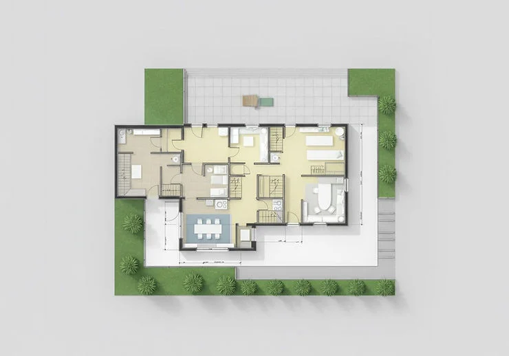 Exemplo de plano de reforma para apartamento.