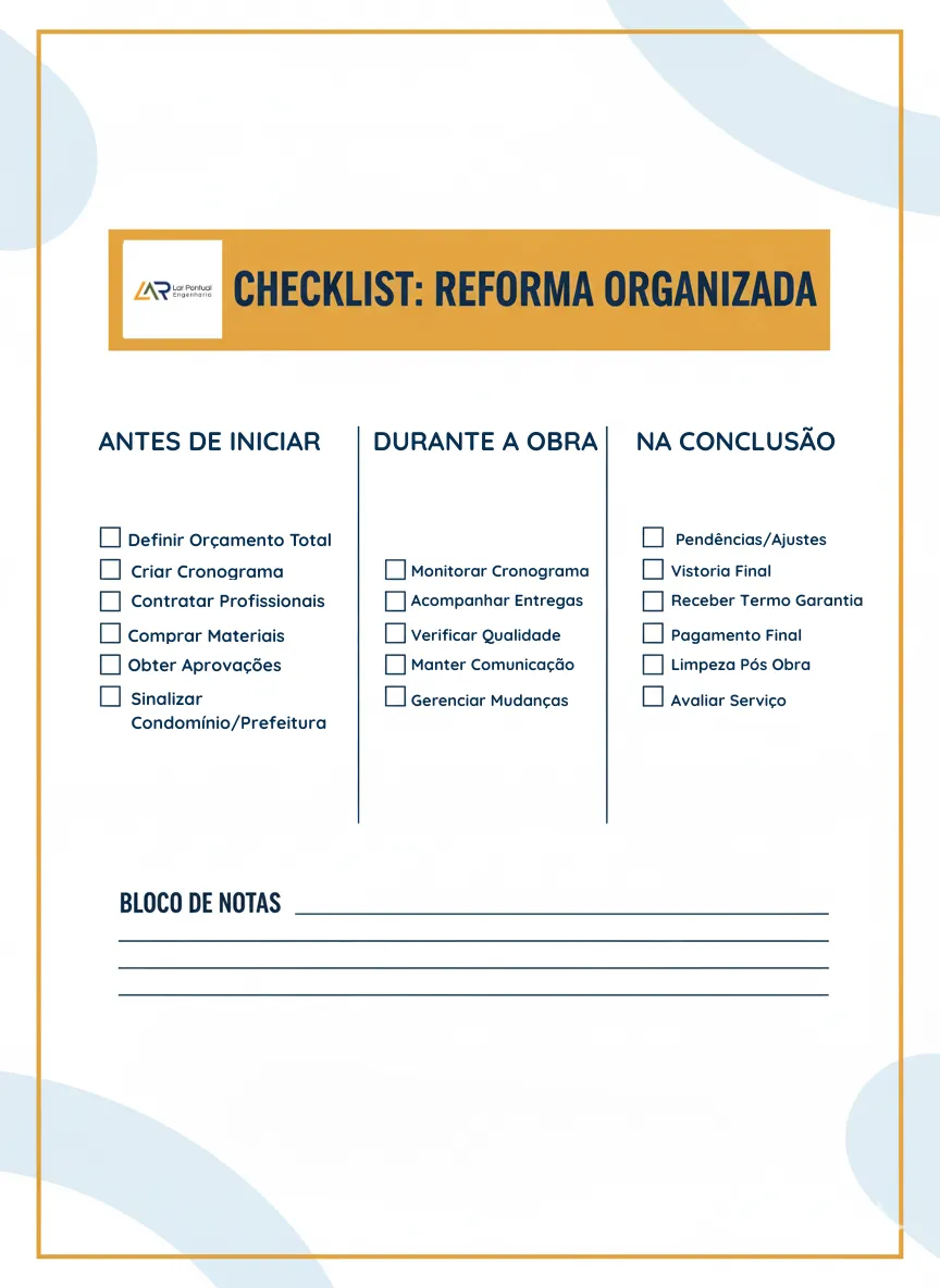 Checklist de controle