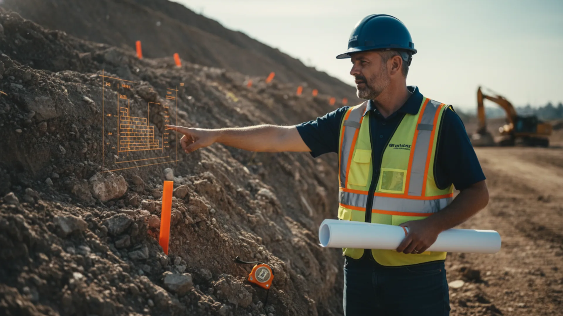 Terreno com desnível acentuado exigindo muro de arrimo