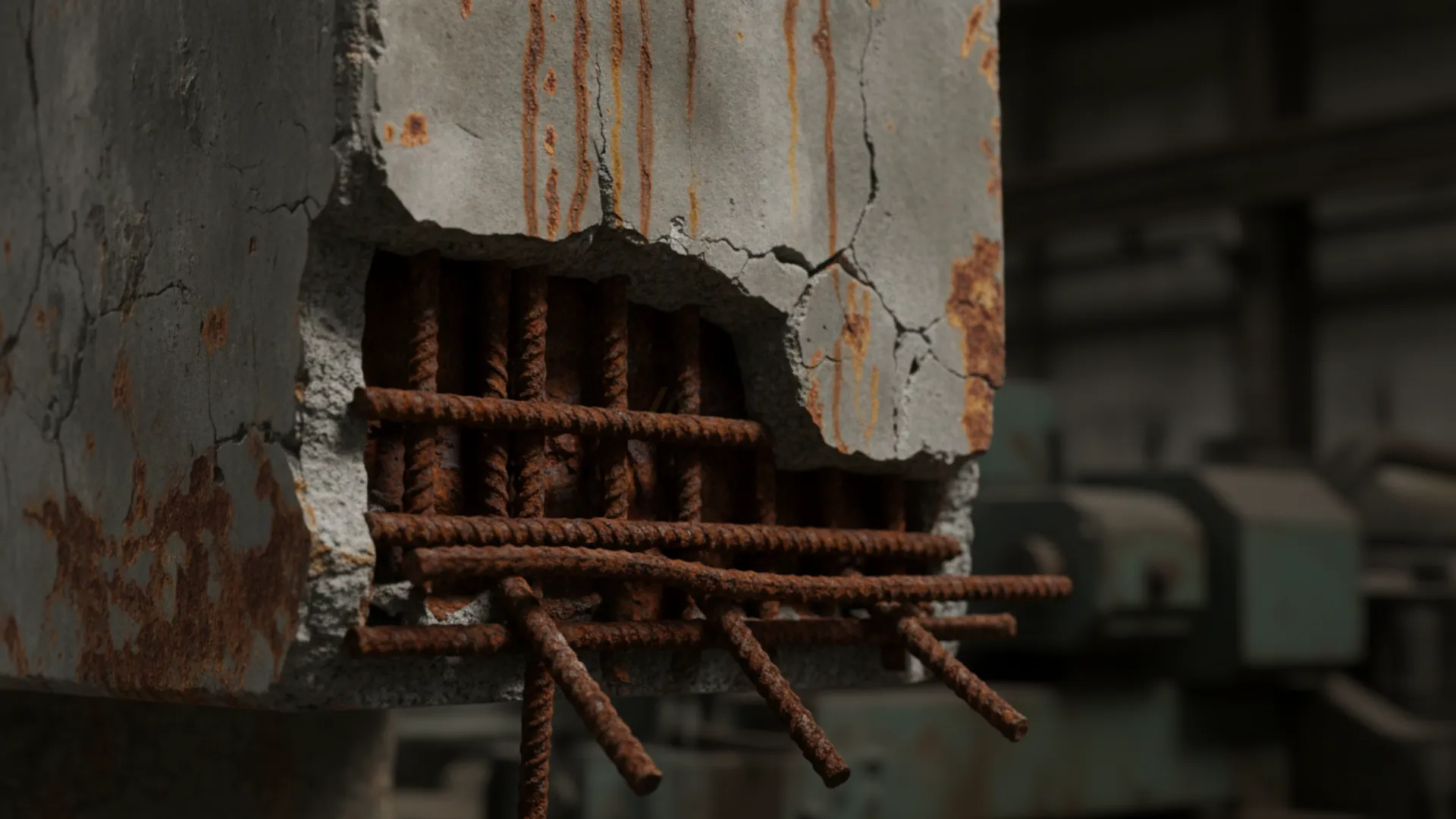 Concreto com Ferro Exposto